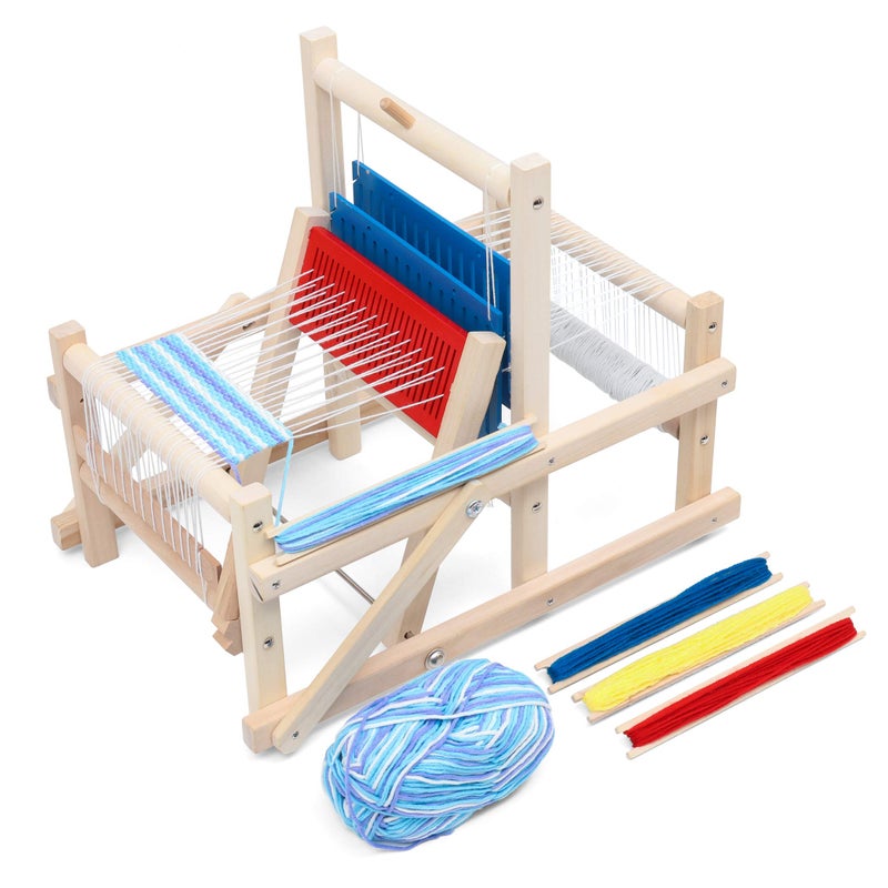 LAVIEVERT Wooden Multi-Craft Weaving Loom DIY Hand-Knitting Weaving Machine Intellectual Toys for Kids - Image 1